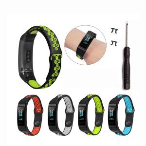 HUAWEI Band 3 / Band 3 Pro用 交換バンド 柔軟性のあるTPU素材のソフトタイプバンド 取り外しの道具付き 交換リストバンド