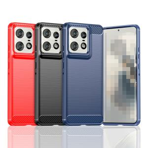 Motorola Edge 50 Pro ケース 耐衝撃 TPU ソフトケース カーボン柄 ヘアラインストライプ柄 モトローラ エッジ 50 プロ おすすめ おしゃれ｜keitaicase