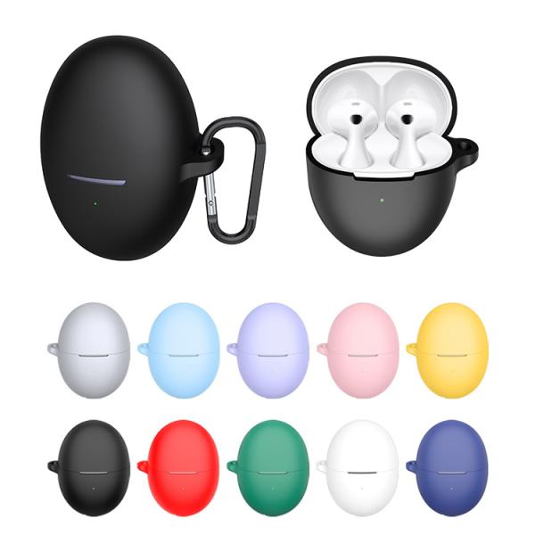 FreeBuds 6 ワイヤレスイヤホン ケース カラビナ付き シリコン 保護ケース 衝撃吸収 HU...