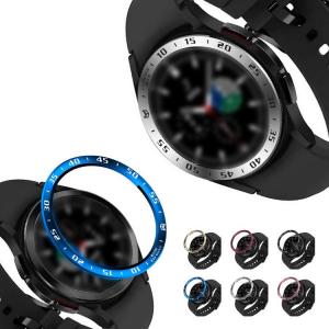 Galaxy Watch 4 Classic 42mm/46mm ベゼルリング 保護カバー ベゼルリング　フレーム ステンレス 取付簡単 粘着式 ギャラクシーウォッチ スマートウォッチ
