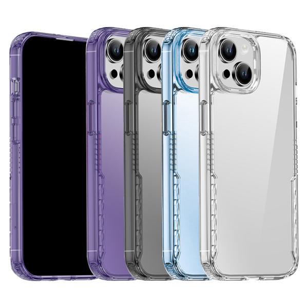 iPhone15 ケース カバー 耐衝撃 カバー TPU&amp;アクリル 透明ケース 角 保護 コーナーバ...