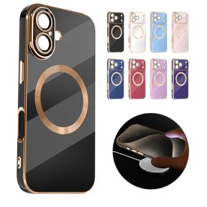 iPhone17 耐衝撃 ケース/カバー Qi充電 ワイヤレス充電対応 メッキ TPU ソフトケース シンプル お洒落 iPhone 17 Air/17 Pro/17 Pro Max