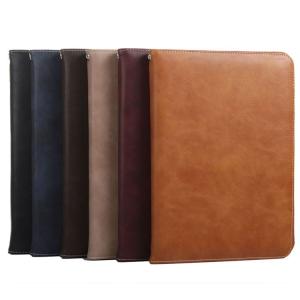 iPad (第6/5世代) 9.7インチ ケース 手帳型 カバー レザー スリープ ストラップ アイパッド