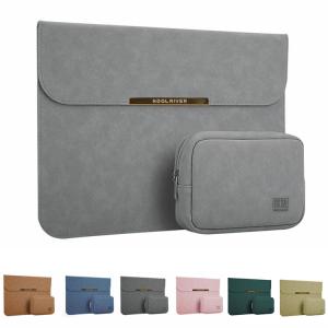 Surface Laptop Go 3/Go 2/Go (12.4インチ) ケース/カバー レザー 電源収納ポーチ付き セカンドバッグ型 サーフェス ラップトップ Go/Go 2 カバン型