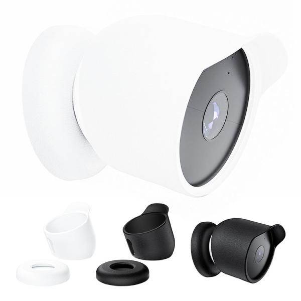 Google Nest Cam (屋内 屋外対応 / バッテリー式) ケース 耐衝撃 カバー シリコ...