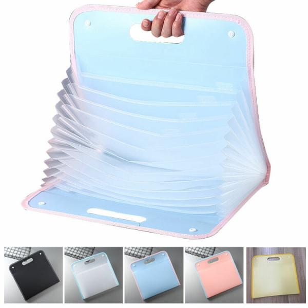 バインダー A4 ファイルケース 13ポケット アコーディオン式 蛇腹 多層フォルダ ファイルバッグ...