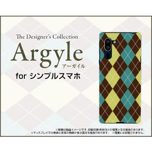 シンプルスマホ5 シンプルスマホ ファイブ TPU ソフトケース/ソフトカバー 液晶保護フィルム付 Argyle (アーガイル) type001 あーがいる 格子 菱形 チェックの商品画像