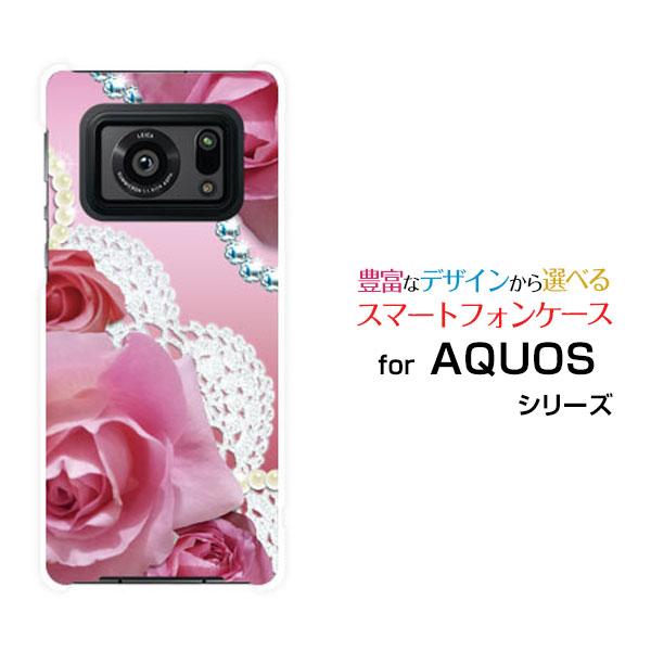 AQUOS R6 SH-51B アクオス アールシックス TPU ソフトケース/ソフトカバー バラ＆...