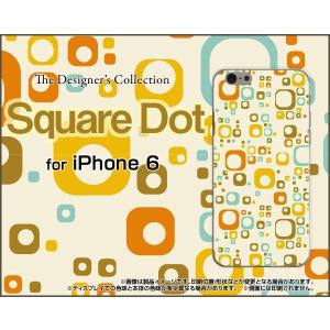 iPhone6s対応 iPhone6 アイフォン6 TPU ソフト ケース/カバー 液晶保護フィルム付 Square Dot ドット 四角 パターン｜keitaidonya