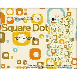 iPhone 8 Plus アイフォン 8 プラス TPU ソフトケース/ソフトカバー Square Dot ドット 四角 パターン
