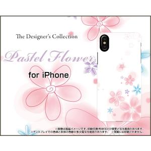 iPhone X アイフォン テン スマホ ケース/カバー Pastel Flower type004 パステル 花 フラワー ピンク ホワイト｜keitaidonya