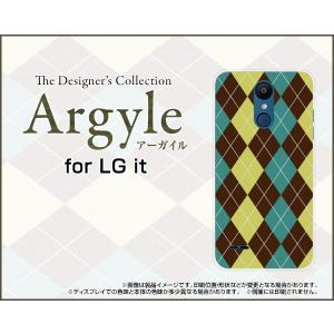 LG it LGV36 au TPU ソフトケース/ソフトカバー Argyle(アーガイル) type001 あーがいる 格子 菱形 チェック