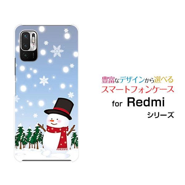 Redmi Note 10T レッドミー ノート テンティー スマホ ケース/カバー 雪原の雪だるま...