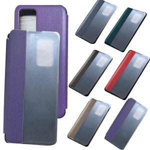 OPPO A54 5G ケース 手帳型 かわいい 透明 窓付き シンプル PUレザー