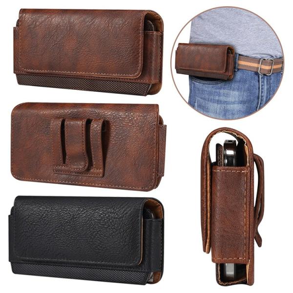 Arrows Alpha ケース F-51F M08 横仕様 PUレザー ウエストバッグ ウエストポ...