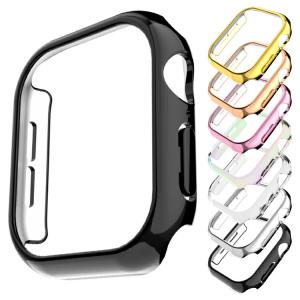Apple Watch Series 11/10 ケース 耐衝撃 カバー メッキ ハードケース 保護ケース アップルウォッチ10 42mm/46mm 単色/クリア 耐衝撃ケース/カバー