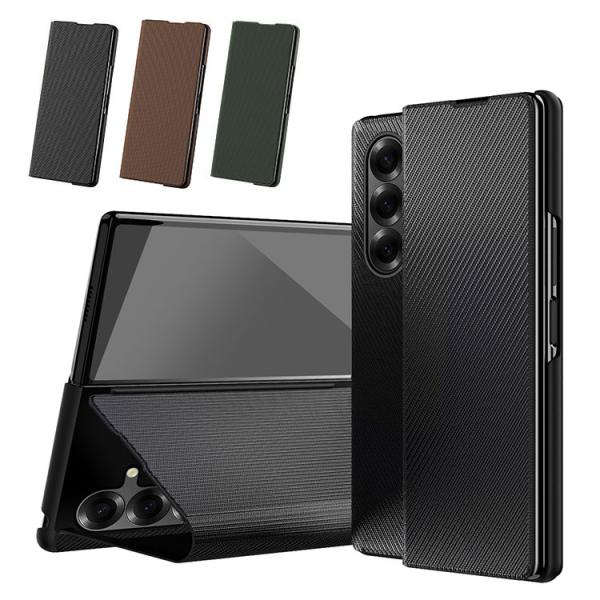 Galaxy Z Fold7 ケース 手帳型 かわいい カバー カーボン調 スタンド機能 折りたたみ...