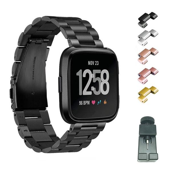 Fitbit Versa 2/Versa/Versa Lite メタル スポーツ ベルト Fitbi...