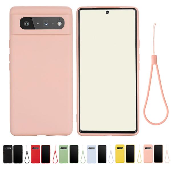 Google Pixel 6/Pixel 6 Pro ケース 紐 ストラップ付き シンプル 耐衝撃 ...
