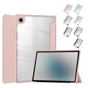 Samsung Galaxy Tab A8 10.5 ケース 手帳型 かわいい 2021モデル 耐衝撃 PUレザー 背面透明 クリアケース ギャラクシー タブ A8 2021 X205/X200 手帳型
