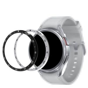 Galaxy Watch 6 Classic ベゼルリング 保護カバー ベゼルリングフレーム ステンレス 取付簡単 粘着式 ギャラクシーウォッチ6 クラシック 43/47mm｜keitaiichiba