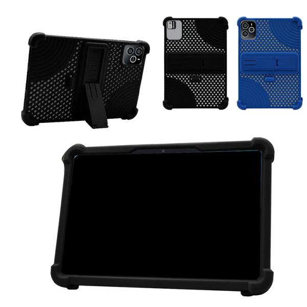 TechZen HT20 耐衝撃 カバー 10.1インチ スタンド機能 ストラップホール付き 衝撃吸...