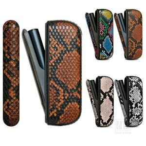 IQOS ILUMA i / IQOS ILUMA ケース カバー PUレザー パイソン柄 電子たばこ 電子タバコ アイコス カバー 保護ケース アイコス イルマ i 充電対応