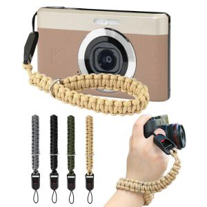 Kodak PIXPRO C1 ストラップ FZ55 / FZ45 / WPZ2 ハンドストラップ 落下防止 片手巻き 手首 一眼レフ リストストラップ 取り外し簡単 コダック