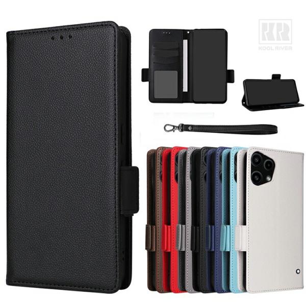 Nothing Phone 3a Lite ケース 手帳型 カバー ストラップ付き PUレザー 手帳...