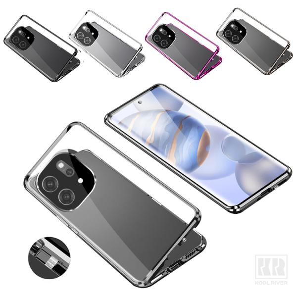 OPPO Find X9 ケース アルミ バンパー X9 Pro カバー 前後強化ガラス かっこいい...