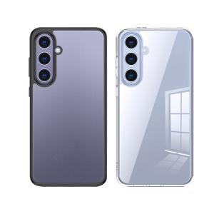 Galaxy S24FE ケース クリア カバー 透明 TPU + プラスチック 