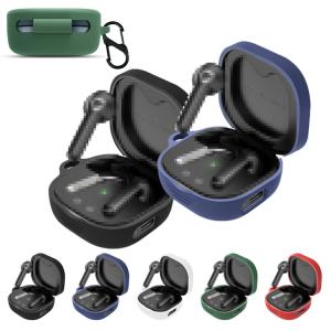 SOUNDPEATS TrueAir2 ケース カバー カラビナ付き シリコン シンプル 保護カバー サウンドピーツ トゥルーエアー2 おすすめ おしゃれ カバー 傷つき防止 ケ