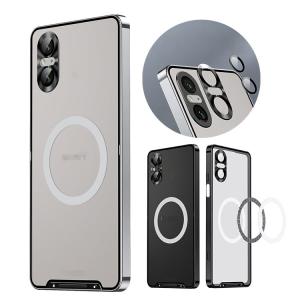 Xperia 5 V バンパー ケース Qi充電 ワイヤレス充電 対応 アルミ