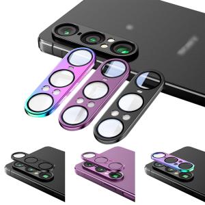 Xperia 1 VII カメラカバー ガラスフィルム カメラ保護 レンズカバー Sony ソニー エクスぺリア 1 VII アンドロイド 強化ガラス アルミ レンズ保護