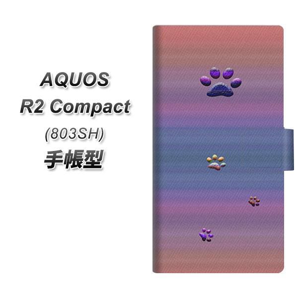 softbank アクオスR2 コンパクト 803SH 手帳型 スマホケース YA908 MEOW ...