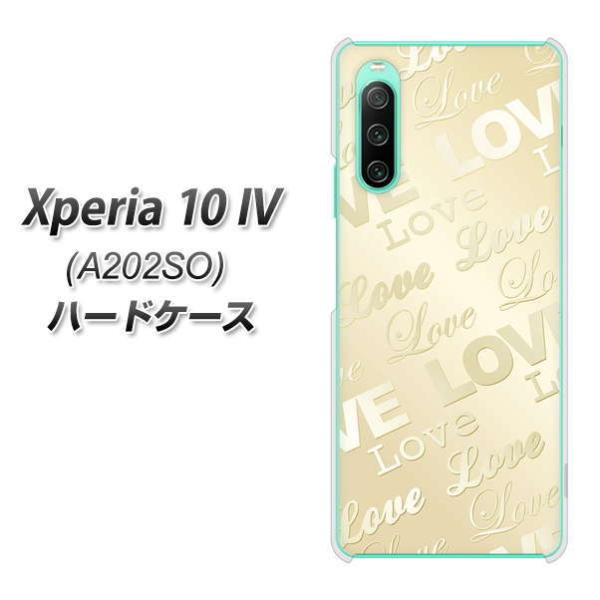SoftBank Xperia 10 IV A202SO ハードケース SC840 エンボス風LOV...