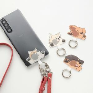 スマホショルダー ストラップ止めパーツ シュリンクレザーストラップ