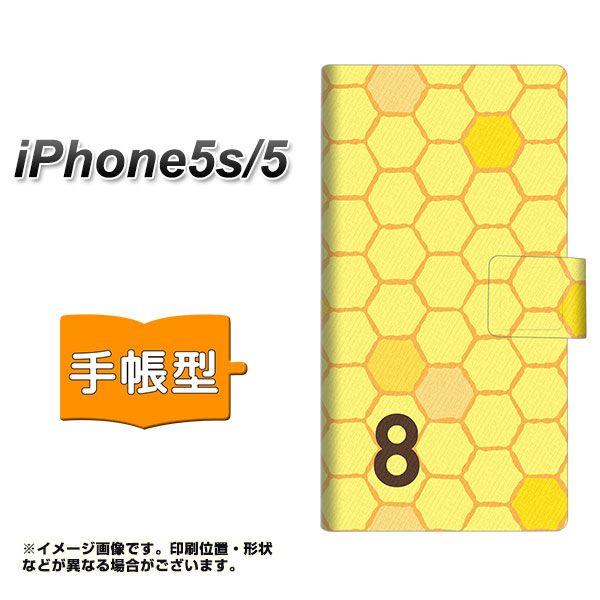 iPhone5 / iPhone5s 共用 手帳型スマホケース IB913 はちの巣