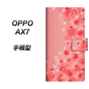 SIMフリー オッポ AX7 手帳型 スマホケース 003 ハート色の夢 横開き｜keitaijiman