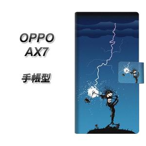 SIMフリー オッポ AX7 手帳型 スマホケース 417 ゴルファーの苦難 横開き｜keitaijiman