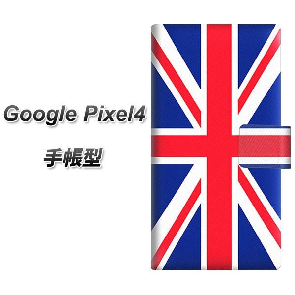 simフリー グーグル ピクセル4 手帳型 スマホケース 200 イギリス(ユニオン・ジャック） 横...