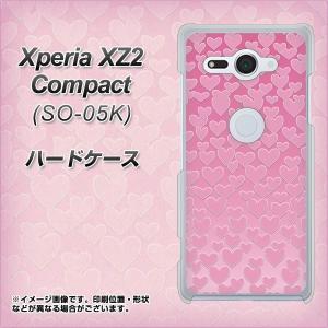 エクスペリア XZ2 コンパクト SO-05K ハードケース カバー VA930 ハートとグラデーション 素材クリア UV印刷｜keitaijiman