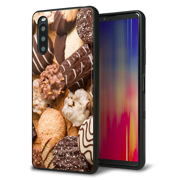 docomo Xperia 10 III SO-52B ケース カバー 背面 ガラス TPU デザイ...