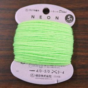 小巻Cafe デミネオン ダルマ毛糸 【KY】 20ｍ巻 Demi NEON ネオン 蛍光 毛糸 編み物｜keitogura