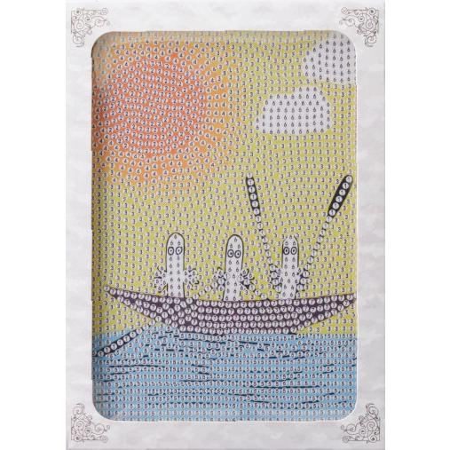 ダイヤモンドフィックス ムーミン ニョロニョロの夏 DF2L-MM003 【KN】ビーズ絵キット ダ...