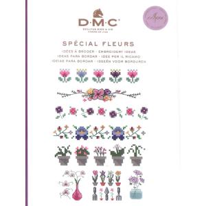 ミニブック DMC クロスステッチ 図案集 フラワー 15626F  SPECIAL FLEURS