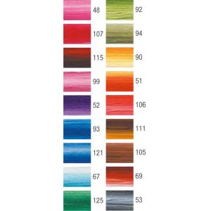 全500色 DMC 刺繍糸 25番 1カセ 8m 15-B 741〜606 12色 □ 117