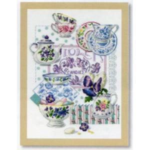 DMC 刺しゅうキット Crokery and Violets  BK769  BEST SELLERS クロスステッチ