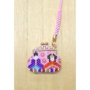 キット 京・西陣柄 がまぐち根付け おひなさま PB-153