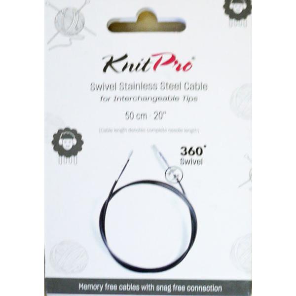 ニットプロ 付け替え輪針 回転式 スイーベル ブラックケーブル 50cm用 10672 【KN】 ケ...